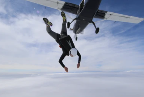 sky diving
